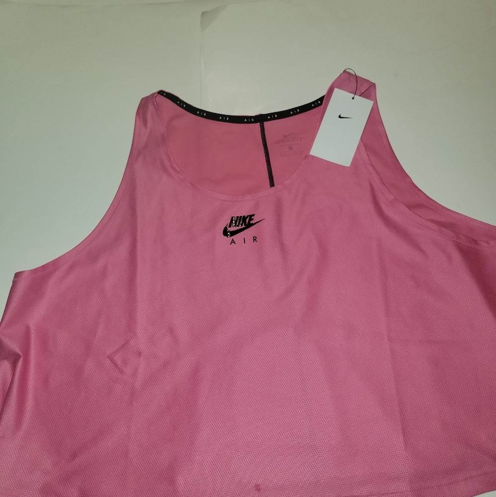 Nike Dri-FIT One Women's Standard-Fit Tank (Plus Size) Pink/Black